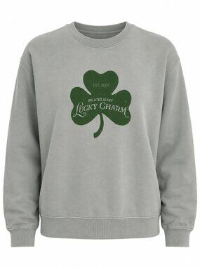 Club Pilates Lucky Charm Shamrock Graphic Sweatshirt XS
